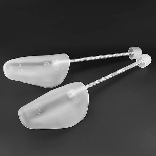 10 par vita traditionella flexibla plastskostöjare för män och kvinnor - Skostöjare UK 6.5-9/EU 39-42