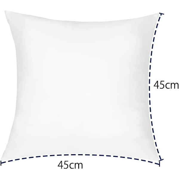Pakke med 2 vandtætte fyldpuder 45 x 45 cm - Inderpuder -