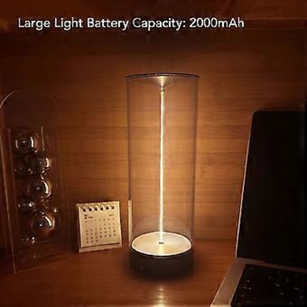 Sänglampa Nattlampa Touch Dimbar USB-laddning Minimalistisk LED Bordslampa för Sovrum Sängbord L
