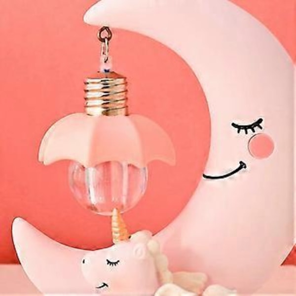 Rsine Lune LED nattlampa, tecknad baby dagislampa, leksak för barn hantverksmässig bordslampa för julklapp sovrum (Färg