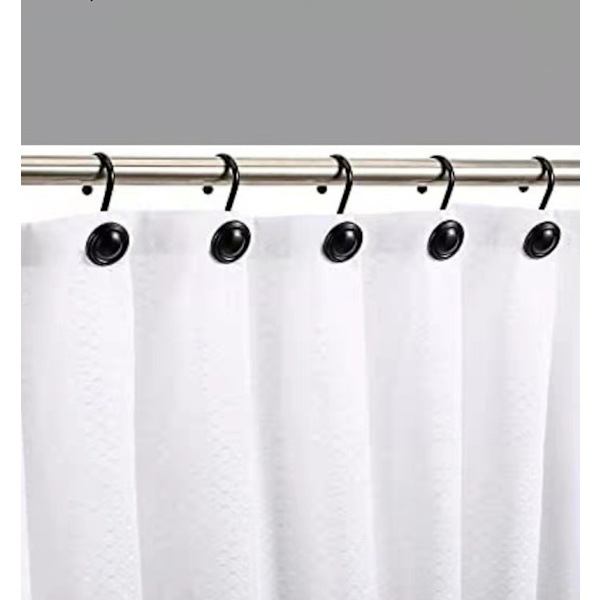 Duschdraperikrok i set om 12 moderna draperikrokar för