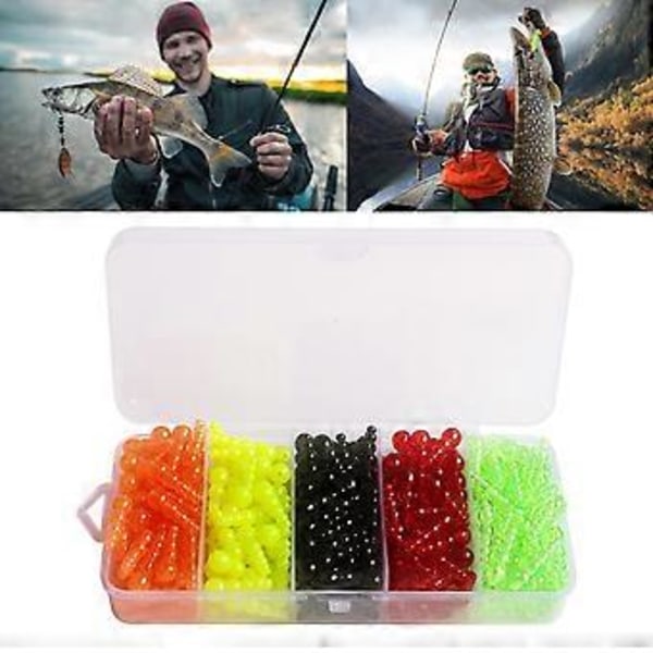 250 st Fiske Inline Spinner Rig Beten Tillverkningstillbehör Öring Fiske Pärlor Beten Utrustning Staplade Fiske Pärlor Set
