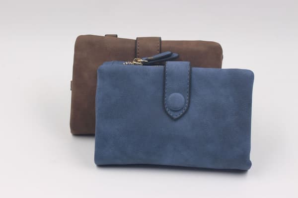 Frostet Tegnebog Tri-Fold Multi-Kortholder - Brun