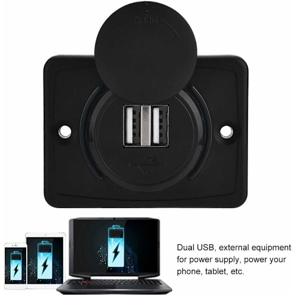12V USB-stikkontakt til panelmontering til 12V USB-stik til suuonee-adapter