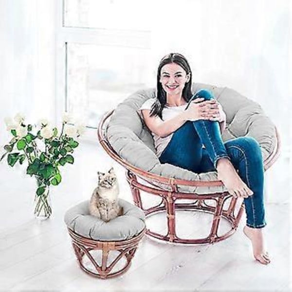 Golvkuddar Runda Stolsdynor, Sittdynor för Utomhusbruk Rose Red 60*60cm