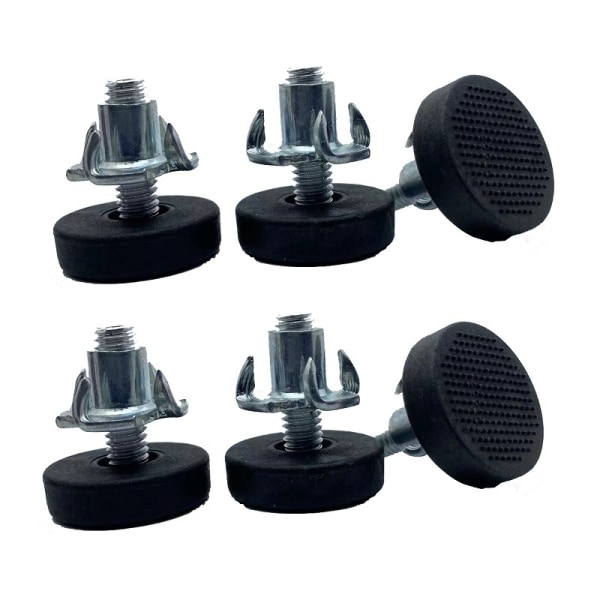 4X Møbelben skruer M6x22 + 4X Klo-muttere M6 justerbar End c