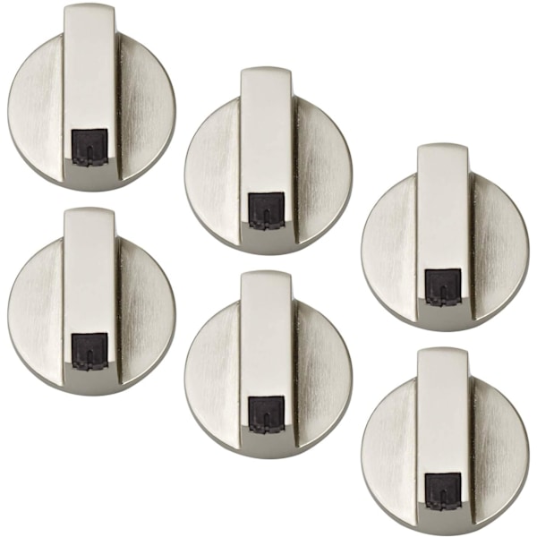 6 st Spishällsknoppar (8 mm), Universal Control Switch Knobs för Kitche