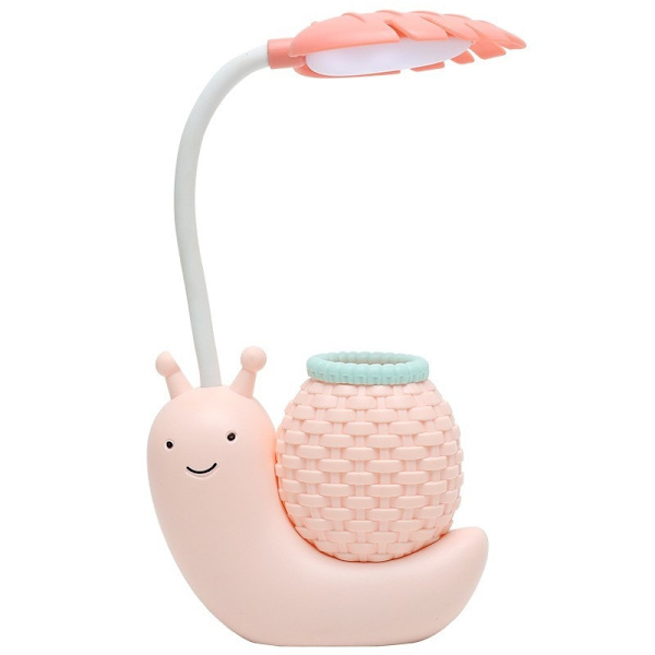 USB-laddningsbar barn bordslampa tecknad snigel ögonskydd