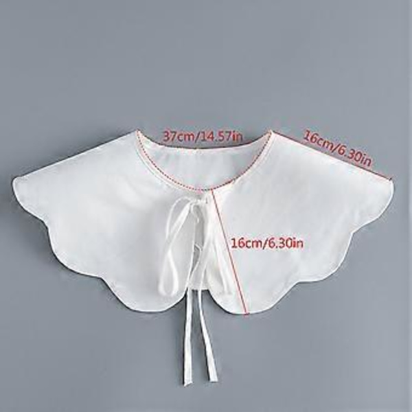 Kragsjal Söt Enkel Sjal Matchande Cheongsam Qipao Falsk Krage Dekorativ Tröjkrage Klänningskrage Vit