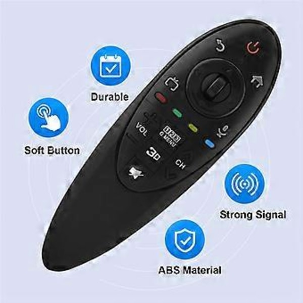 AN-MR500G Fjärrkontroll för LG 3D Dynamic Magic Smart TV Fjärrkontroll AN-MR500 MR500G Ersättning