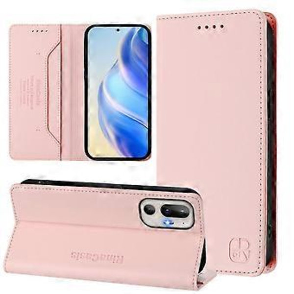 Magnetiskt Läderfodral För HTC U24 Pro Pink