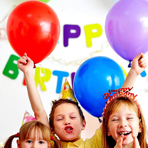 100 st partyballonger, 5 tum premium assorterade färgglada ballonger