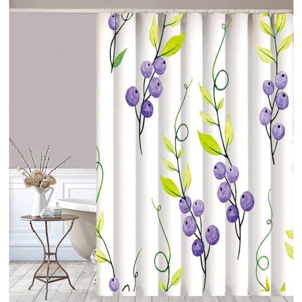 180L x 180W centimeter Blomster Bruseforhæng Vandtæt Badeværelse