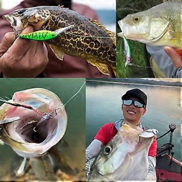 Spinnare Beten Fiske Drag för Öring Lax Spinnare Beten Fiske Buzzbait Drag Swim Jigs Fiske Drag