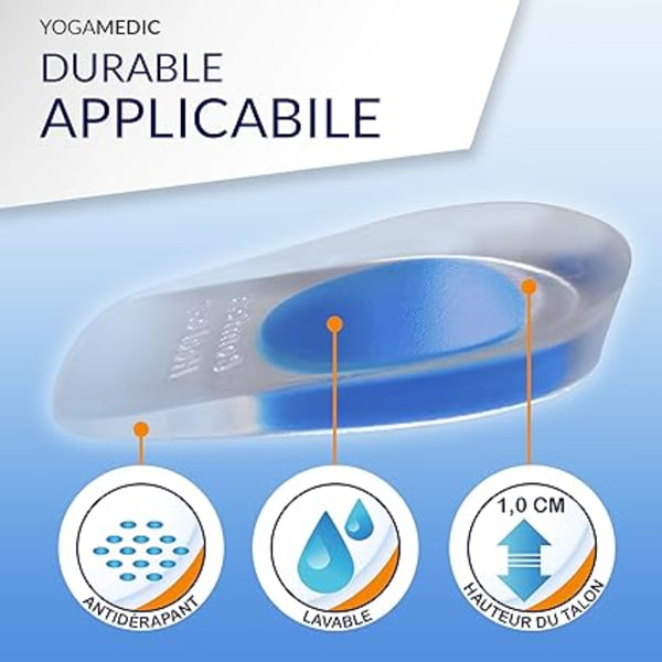 Calcaneal Spur Heel 4 stycken - Ortopediska silikon gel häl inlägg