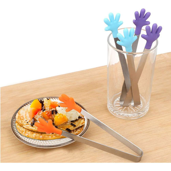 Pink, Lilla, Blå, Grøn, Gul - 5 Stykker Mini Rustfrit Stål