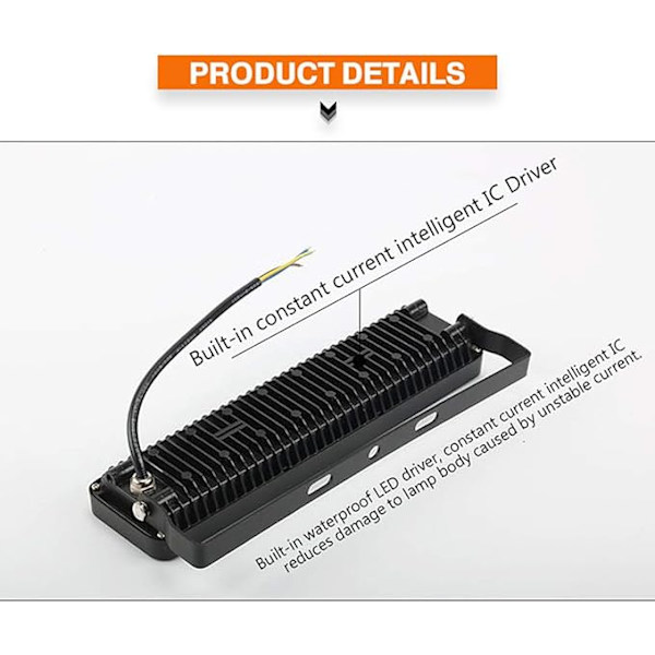 Utomhus LED-strålkastare Strålkastare Belysningsprojektor 28*7.2cm