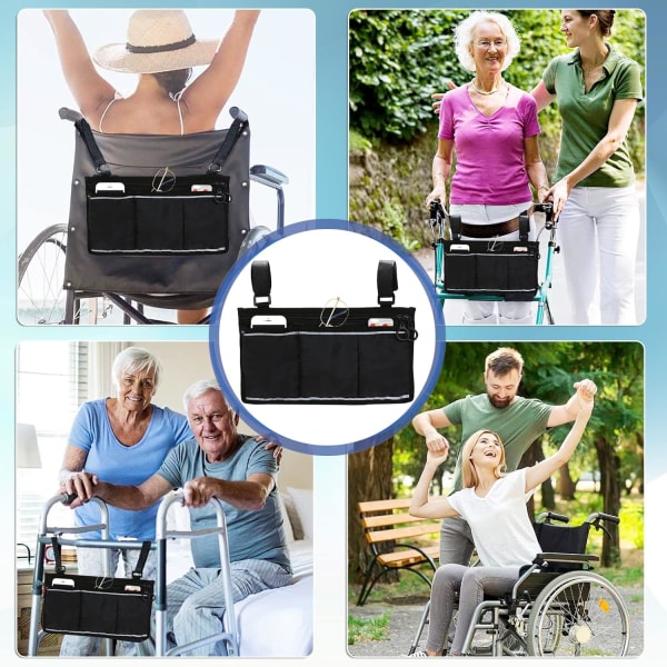 Säker rullstolsförvaringsväska, Rullstolshjälp Elderl