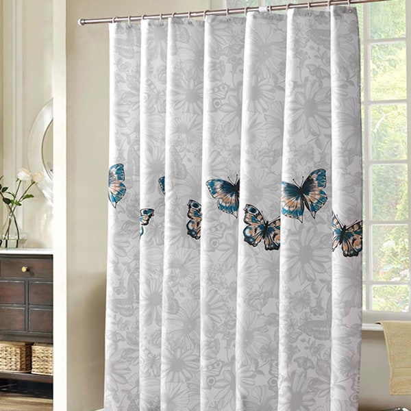 Shower Curtain 220X200cm,Bathroom Curtains With Hooks Mildew Proo