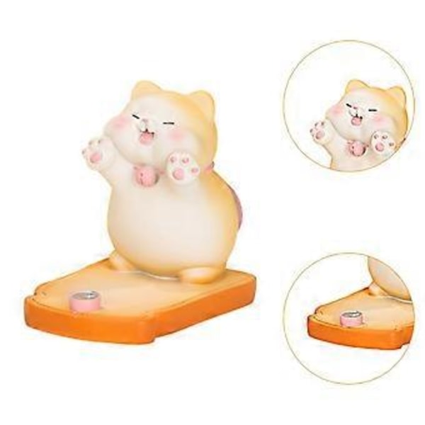 Pöytäpuhelimen pidike Hartsi Pöytäpuhelimen teline Ihana pöytäkoriste Söpö puhelinteline Älypuhelinteline kodin sisustukseen Koristeellinen (Oranssi kissan muoto) Orange Cat Shape
