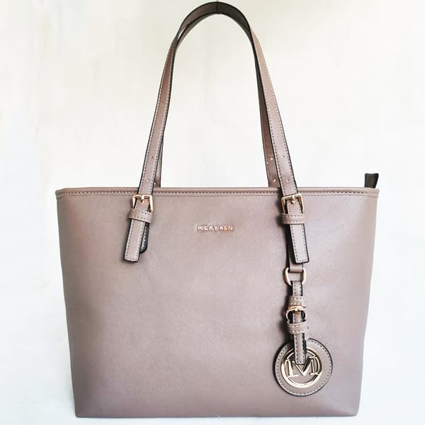 Axelväska, Crossbody Läder Väska - Mörkgrå