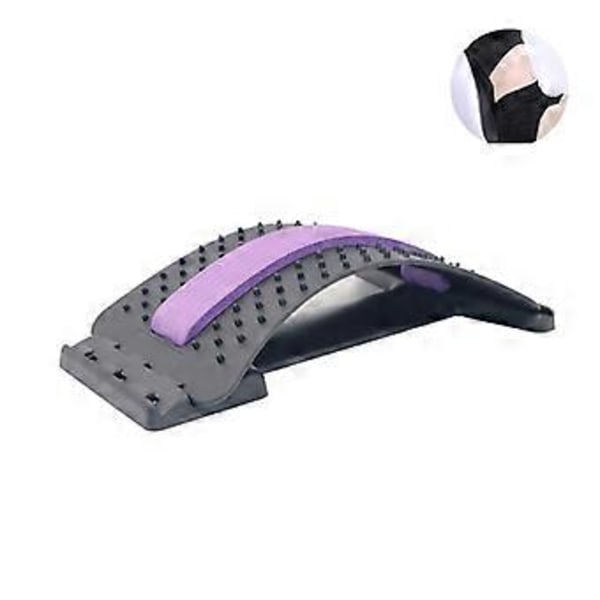 Zurck Bår, 1 st Zurck Stretch Utrustning Massage Magisk Sträckare Fitness Ländryggsstöd Avslappning Ryggsmärta Lindring Dropship (Färg : Lila)