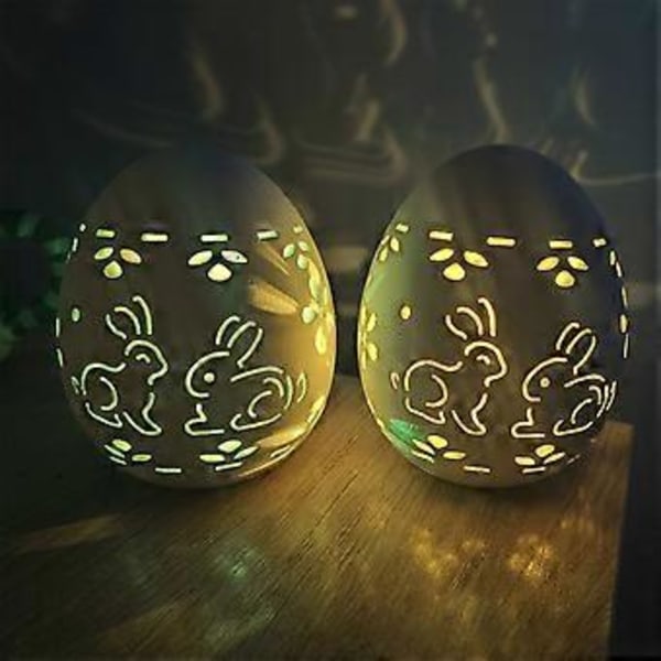 Påsk Påsk Ihålig Glödande Påsk Skrivbordsdekoration Keramiska Hantverk Ornament A