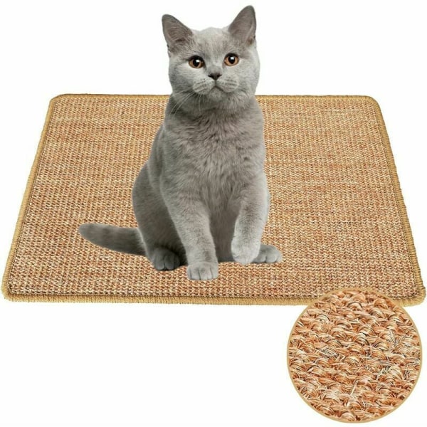 (30*40 cm)Cat-skrapematte, Naturlig Sisal-skrapematte