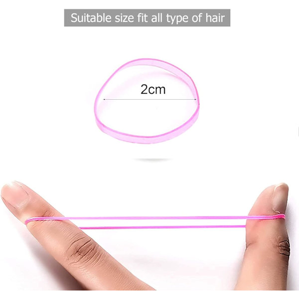 Små Hårgummiband, Mini Hårgummiband för Flickor, 1000 Hårgummiband,