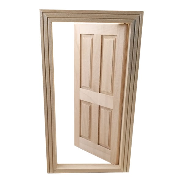 1:12 puinen ovi pienoismalli simulointi nukkekoti DIY nuket huonekalut