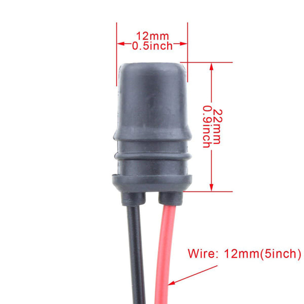 10st T10 W5W 194 LED-lampor Sockets Pre-wired Harness Connector