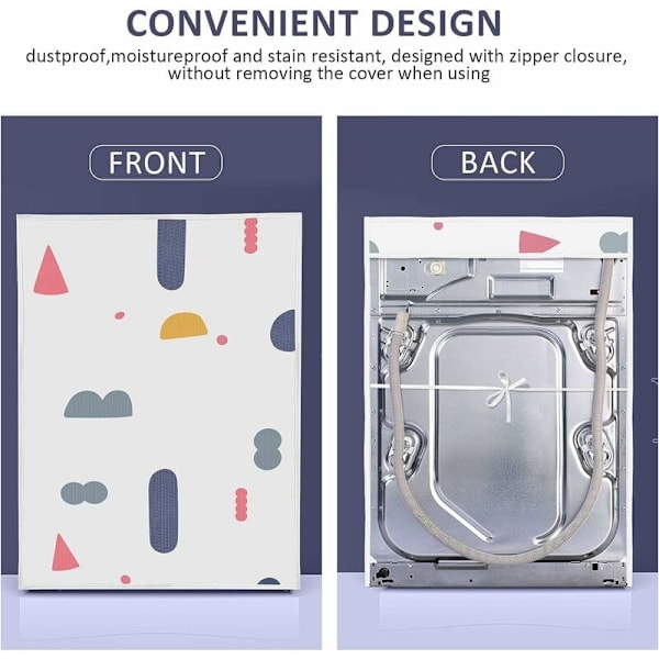 Vaskemaskin Beskyttende Deksel Front Laster Vaskemaskin Tørketrommel Vannpro