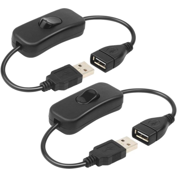 USB-kabel med ON/OFF-kontakt Forlængerkabel USB-lampeledning USB fa