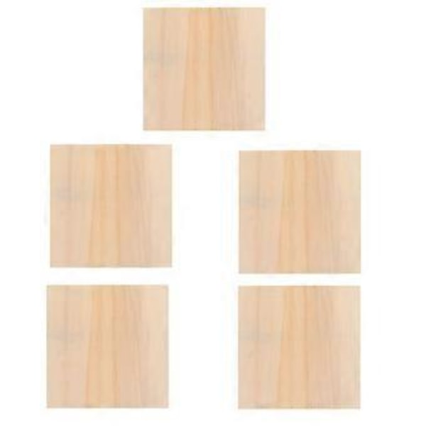 5 stk. Ubehandlede trepanelplater DIY Trerammer Leirefotoholdere
