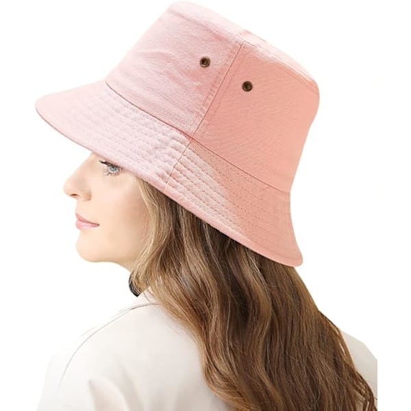 Bob Fiskehatt Kvinnor Solhatt Bucket Hat Visir Hatt Strandhatt