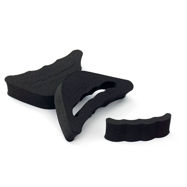 Svart, justerbar tåplugg, innersula med hög klack av svamp, antislip fr