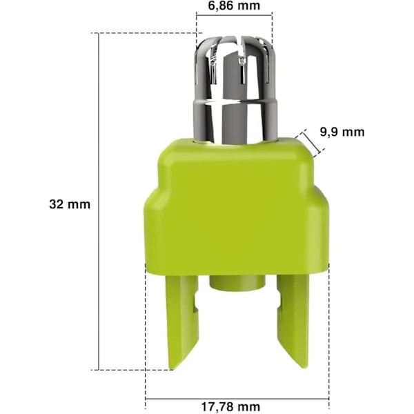 Et blad næsespids og ørespids egnet til Philips barbermaskine QP25 QP26 pro65 PRO66 27 28 serie næsehårstrimmer