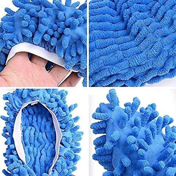 5 par (10 stycken) multifunktionella mikrofiberslippers..