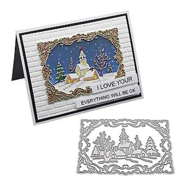 Kreativ Papirindretning, DIY Scrapbooking Dies Jul Metal Skærestencils Til Kortfremstilling, Håndværk Prægeværktøjer Til Hjemmelavede Gaver Til