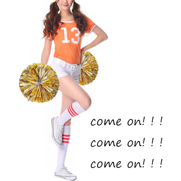 Blandet gull lilla 4 stk Cheer Leader Jente Sports Cheer Team Cheer