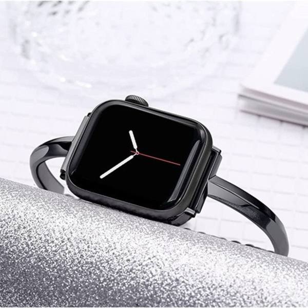 Guld 38/40/41mm, armband i rostfritt stål kompatibel med Apple Watch
