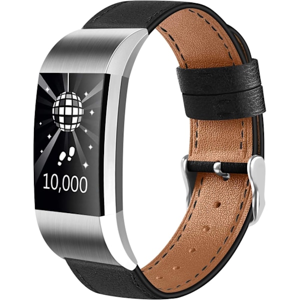 Rem för Fitbit Charge 2 i läder, sport, dam och herr, justerbar