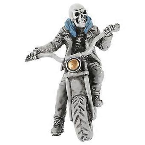 Skrivebords Skelet Dekoration Resin Skelet Statue Cool Halloween Skelet Skulptur As Shown2 15X15X11.5CM