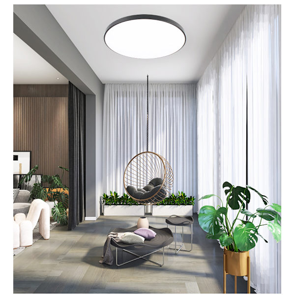 Tre-bevis LED taklampe fuktighetsbestandig belysning moderne enkel