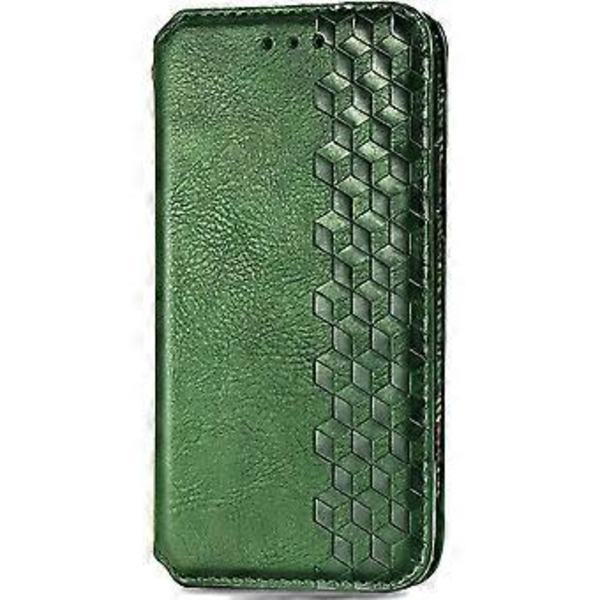 Lompakkokotelo yhteensopiva Samsung A53 5G:n kanssa, kirjanmuotoinen suojakotelo jalustalla, korttipaikalla ja magneettilukolla Galaxy A53 5G:lle (vihreä)