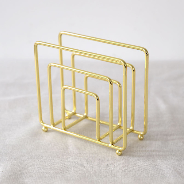 1 stk. Guld Servietholder, Papir Servietholder, til Bord, Bordplade o