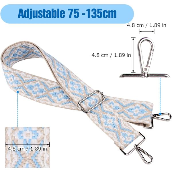 1 stk. Justerbar Lommerem - Bredde: 5 cm - Taske Rem - Universal