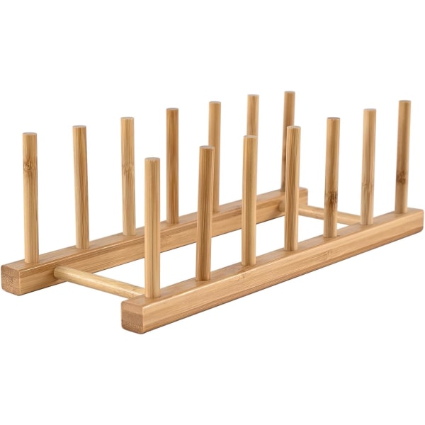 Bambus köksbricka/bricka/bricka/skål/kopp/bok/kruka/lock dräneringsrör