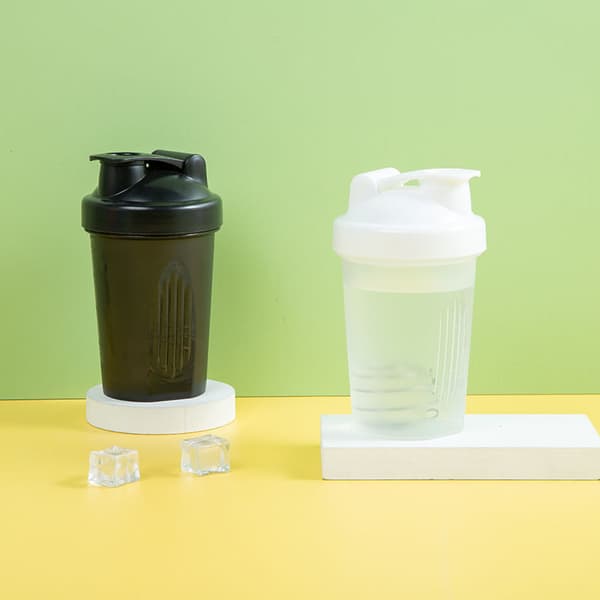 400ML Sports Protein Powder Shake Cup Shake Cup Plast - Grønn