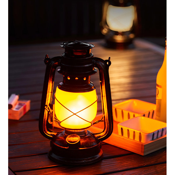 1 stycken, lampa, LED-stormlampa, vattentät dekorativ lykta